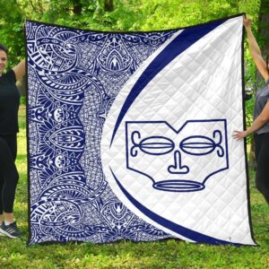 Marquesas Islands Flag Polynesian Premium Quilt  Circle Style  05 J2  Quilt